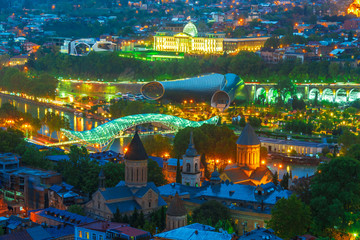 Panoramic view of Tbilisi, Georgia © monticellllo