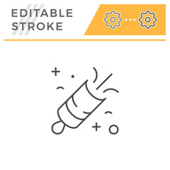 Firecracker line icon