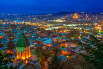 Panoramic view of Tbilisi, Georgia © monticellllo