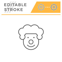 Clown line icon