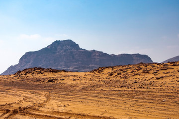 The beauty of the desert of Sinai in Egypt