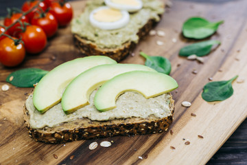 delicious avocado sandwiches