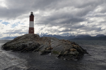 Les eclaireurs lighthouse in Beagle Channel, Ushuaia.