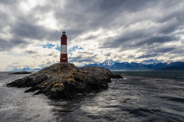 Les eclaireurs lighthouse in Beagle Channel, Ushuaia.