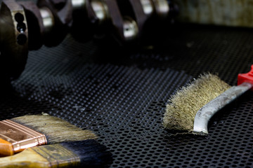 cleaning engine component