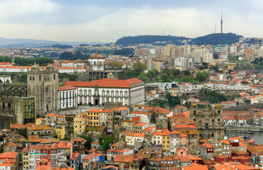 Fototapeta na wymiar panoramic view over city