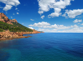 Fototapeta premium Sea with rocks.