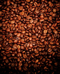 Roasted coffee beans background