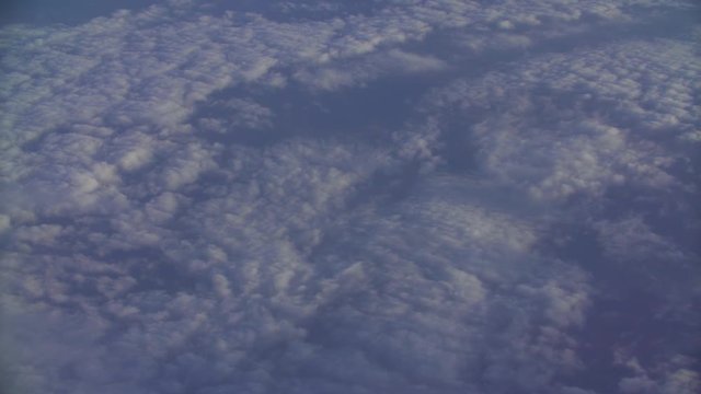 beautiful fast-sailing clouds on a Sunny day, shooting from aircraft