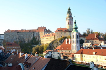 Naklejka na ściany i meble Castle in Cesky Krumlov, Czech Republic