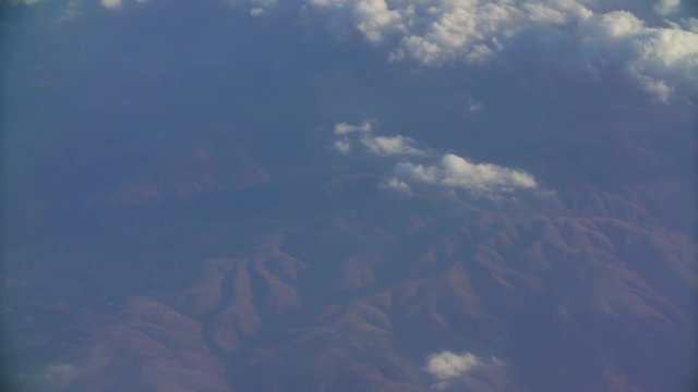 beautiful fast-sailing clouds on a Sunny day, shooting from aircraft