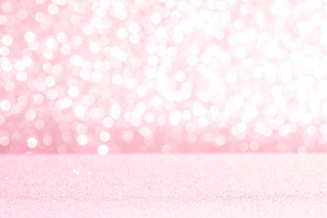Pink glitter lights texture bokeh background Christmas