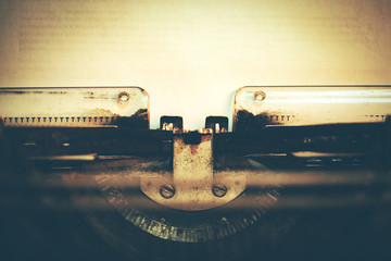 close up image of typewriter keys