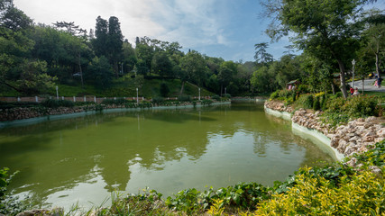 An artificial lake in Yildiz Park, istanbul, Turkey