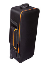 isolated of big black travel bag