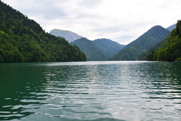 Beautiful lake Ritsa, Abkhazia
