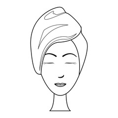 SPA beauty and health concept black and white