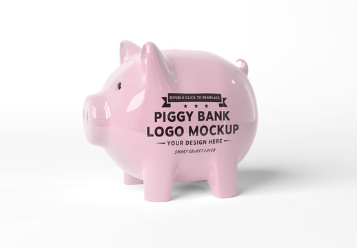 Piggy Bank Mockup