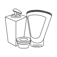 SPA beauty and health concept black and white