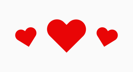 Red hearts icons.