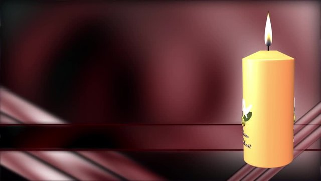 Bauchbinde mit rotem Hintergrund Animation loopbar 6 sec.