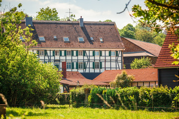Altes, schönes  Bauernhaus im Fachwerkstil in Deutschland