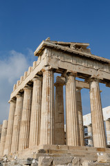 Obraz premium The ancient Acropolis structure in Athens, Greece