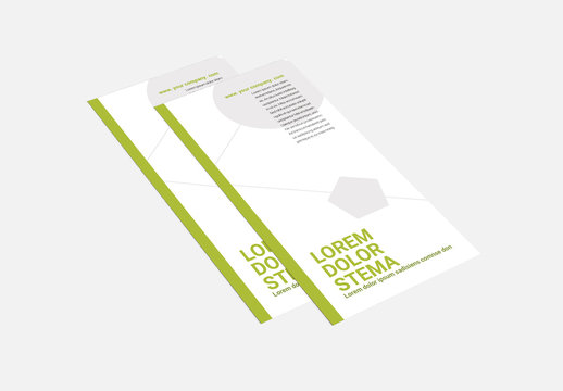 Green and White Soccer-Themed Trifold Brochure Layout