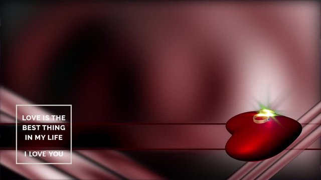 Bauchbinde animiertes Ringkissen Animation loopbar 6 sec.