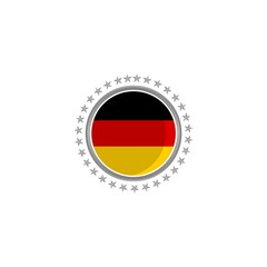 Germany flag, official colors and proportion correctly. National Germany flag. Vector illustration.