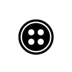 Clothes button vector icon