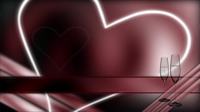 Bauchbinde mit rotem Hintergrund Animation loopbar 6 sec.