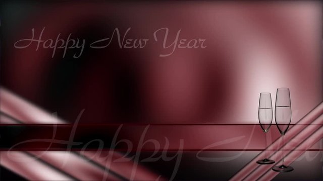 Bauchbinde mit rotem Hintergrund Animation loopbar 6 sec.