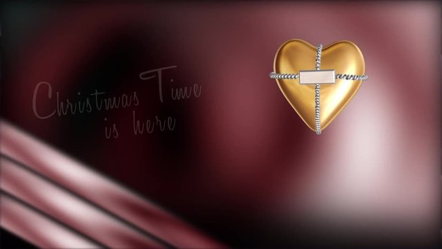 Goldenes Herz I love you Animation loopbar 6 sec