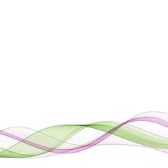 two colors abstract shape on the white