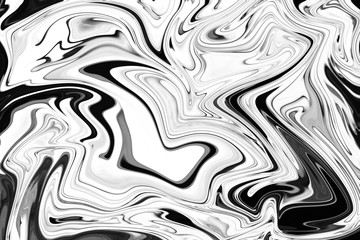 Fototapeta premium Abstract Gray Black and White Marble Ink Pattern Background. Liquify Abstract Pattern With Black, White, Grey Graphics Color Art Form.