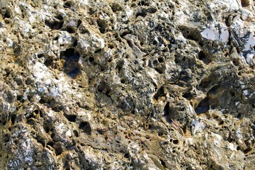 Obraz premium Mountain stone corroded by winds