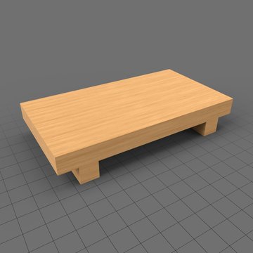 Empty sushi tray