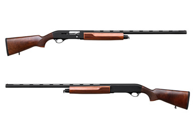 Shotgun isolated on white