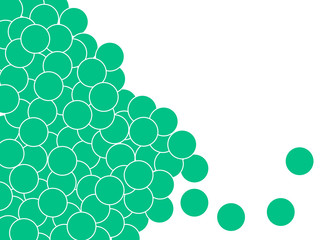 Green sphere abstract background