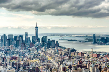 Fototapeta premium new yorks future sky line