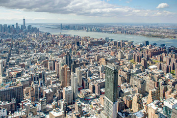 flying above newyork