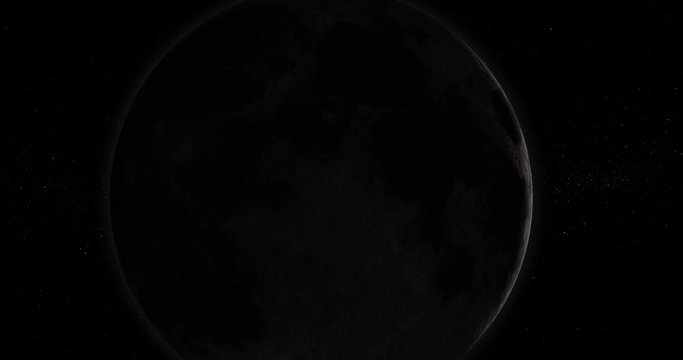 4K Moon phases animation