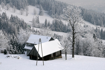 house in the mountains