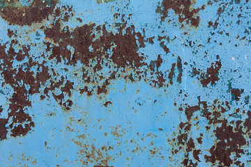 background old rusty metallic blue surface