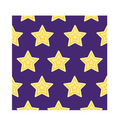 Gold Star Pattern with Purple Background