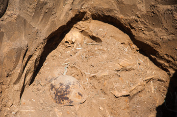 Skeleton soldier of the Second World War