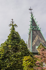 Spire of a Cemetery Chapel