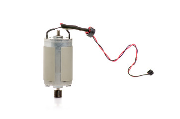 Small engine industry on white background isolation