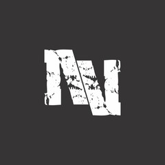 N logo letter design